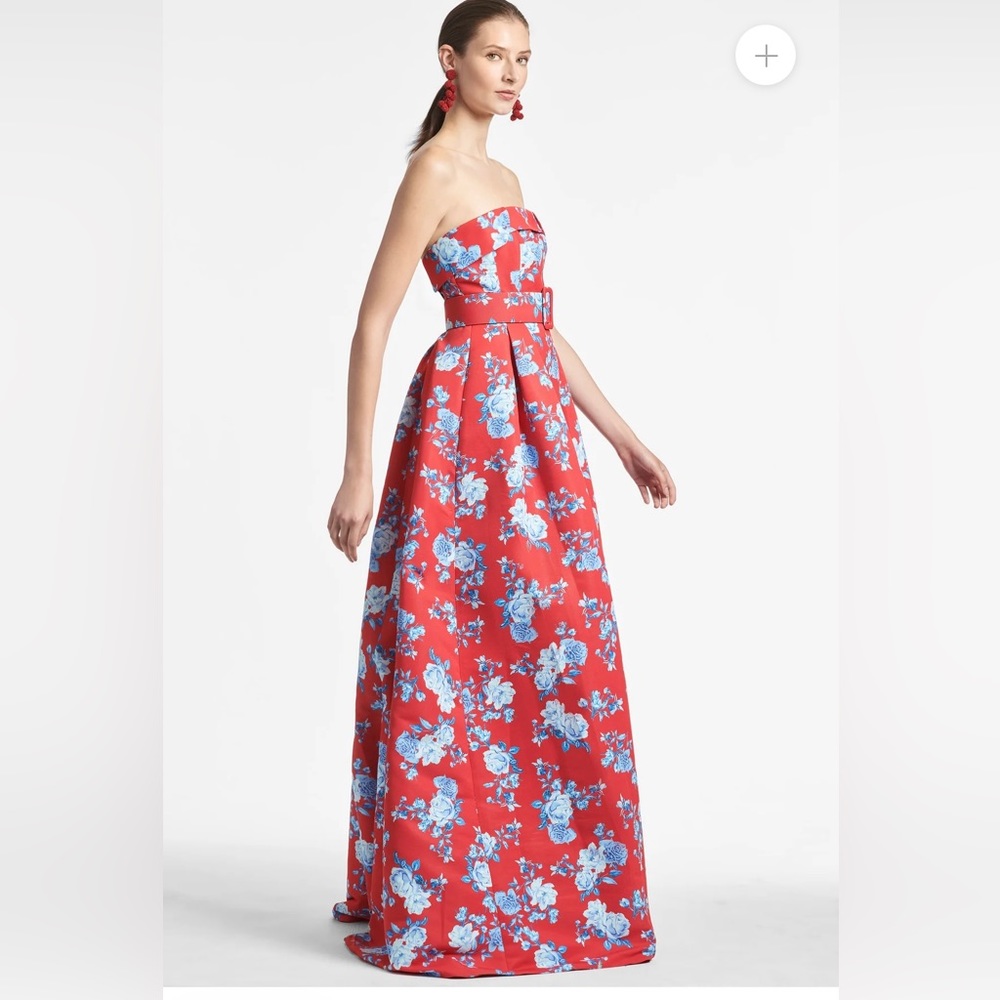 Sachin & Babi Brielle dress Red & Blue Floral